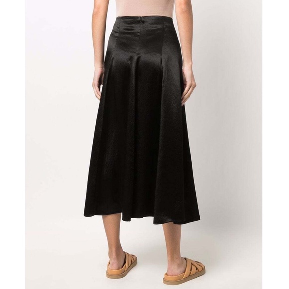 VINCE Paneled Slip Skirt in Black Size 0 - Picture 4 of 4